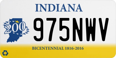 IN license plate 975NWV