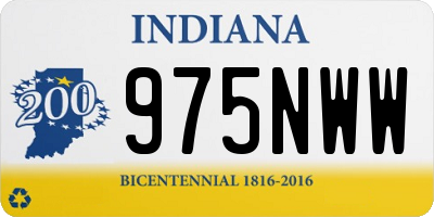 IN license plate 975NWW