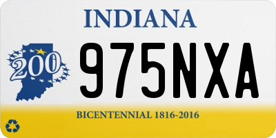 IN license plate 975NXA