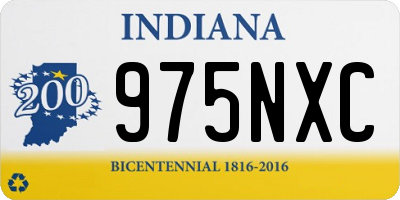 IN license plate 975NXC