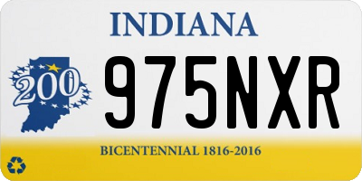 IN license plate 975NXR