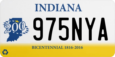 IN license plate 975NYA
