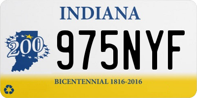 IN license plate 975NYF