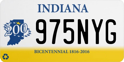 IN license plate 975NYG