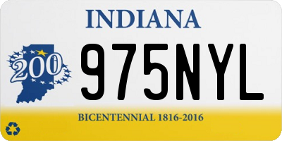 IN license plate 975NYL