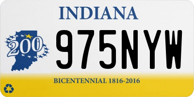 IN license plate 975NYW