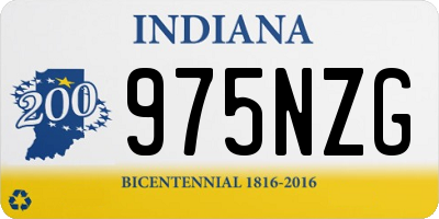 IN license plate 975NZG