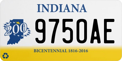 IN license plate 975OAE