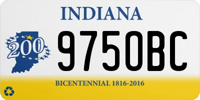IN license plate 975OBC