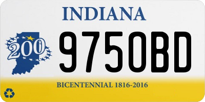 IN license plate 975OBD