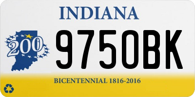 IN license plate 975OBK