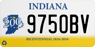 IN license plate 975OBV