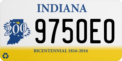 IN license plate 975OEO