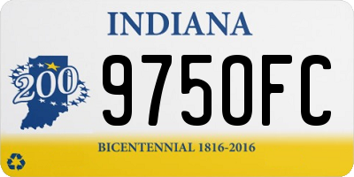 IN license plate 975OFC
