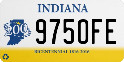 IN license plate 975OFE
