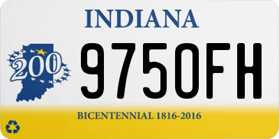 IN license plate 975OFH