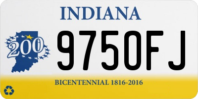 IN license plate 975OFJ