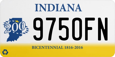 IN license plate 975OFN