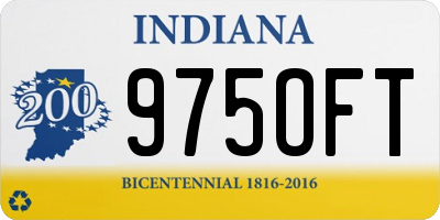 IN license plate 975OFT