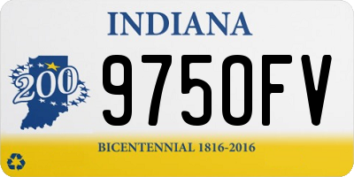 IN license plate 975OFV