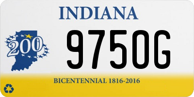 IN license plate 975OG