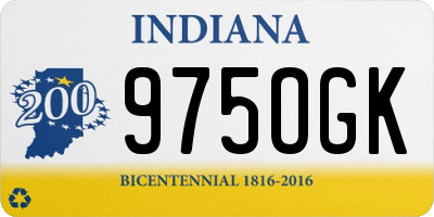 IN license plate 975OGK