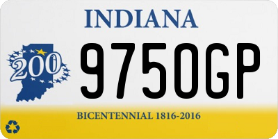 IN license plate 975OGP