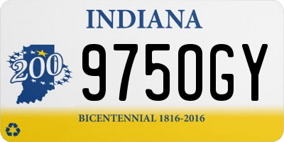 IN license plate 975OGY
