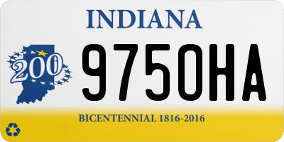 IN license plate 975OHA