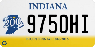 IN license plate 975OHI