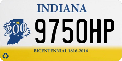 IN license plate 975OHP