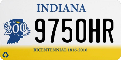 IN license plate 975OHR