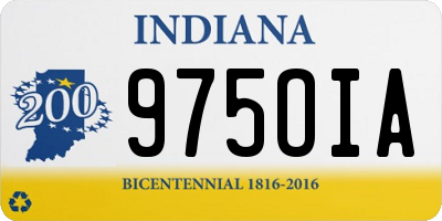 IN license plate 975OIA
