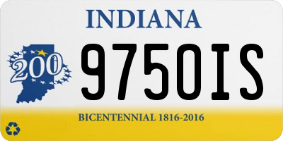 IN license plate 975OIS