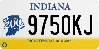 IN license plate 975OKJ