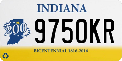 IN license plate 975OKR