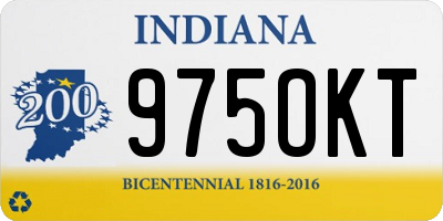 IN license plate 975OKT