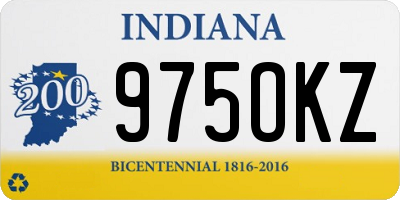 IN license plate 975OKZ