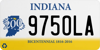 IN license plate 975OLA