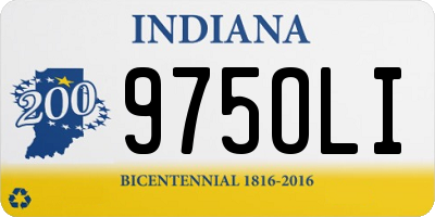 IN license plate 975OLI