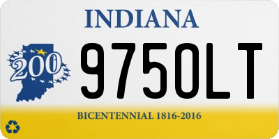 IN license plate 975OLT