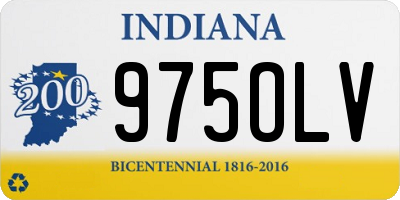 IN license plate 975OLV