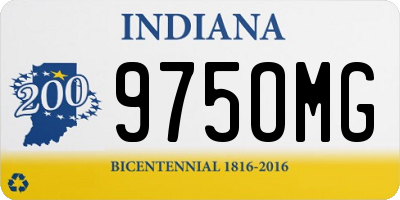 IN license plate 975OMG
