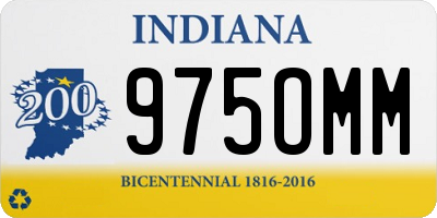 IN license plate 975OMM