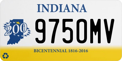 IN license plate 975OMV