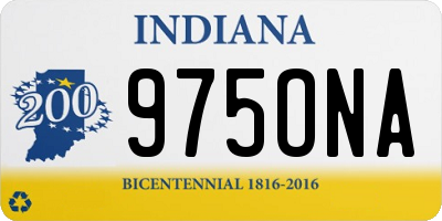 IN license plate 975ONA