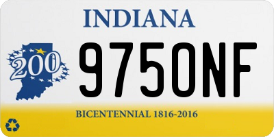 IN license plate 975ONF