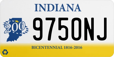 IN license plate 975ONJ