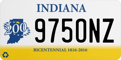 IN license plate 975ONZ