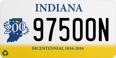 IN license plate 975OON